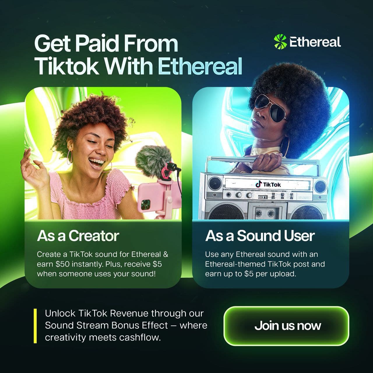 Get paid from tiktok gallery
